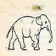 Лента с изображением шагающего слона